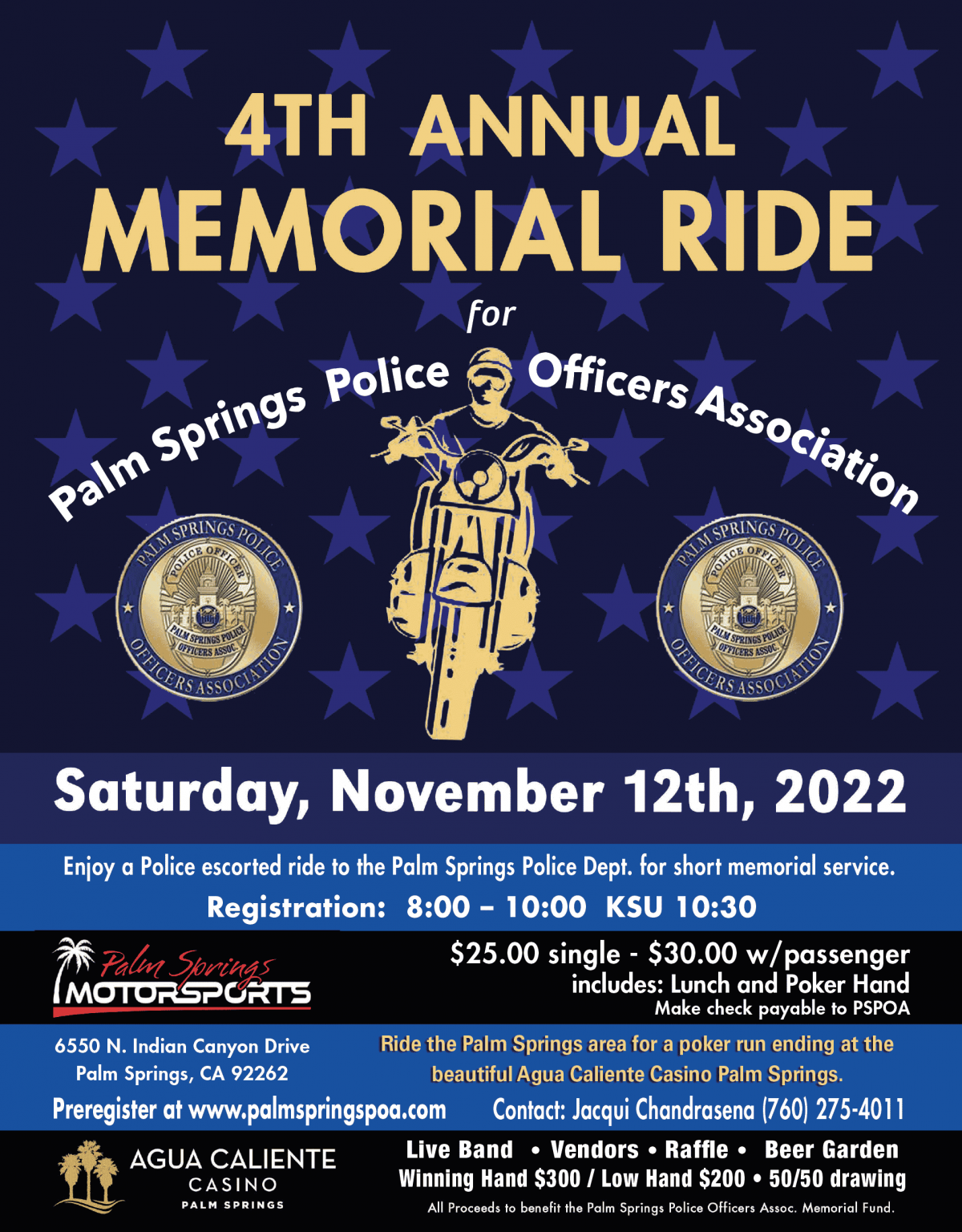 Palm Springs Police Officers Association Memorial Ride
